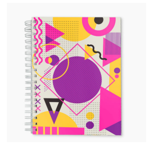 Caderno Personalizado Capa Flexível Com Pautas 48fls Capa em Couchê 300g e Miolo Padrão em Sulfite 75g 175x245mm 4x0 Laminação Fosca Frente Wire-o Branco 